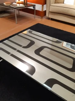 Tavolino design Tavolino vetro argentato di Ciacci a prezzo ribassato