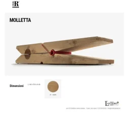 Tavolino design Tavolino la mollettina di Riva 1920 a prezzo ribassato