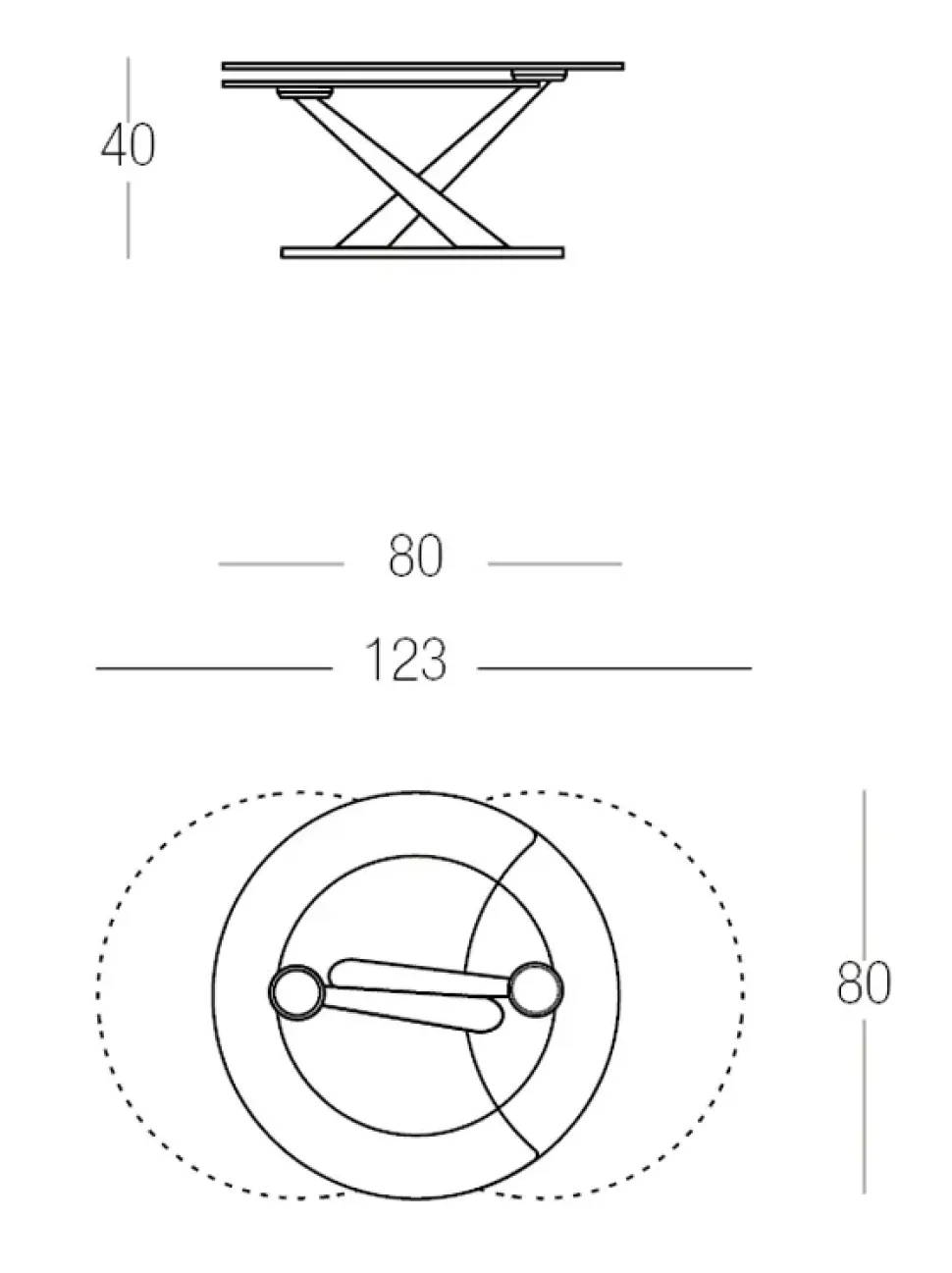 Tavolino in stile design modello Abra di Naos con sconti imperdibili