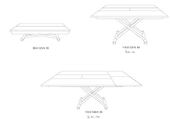 Tavolino in stile design modello More & more di Easyline con sconti imperdibili