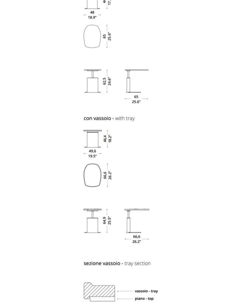 Tavolino in stile design modello Zoom di Ozzio a prezzi imbattibili affrettati