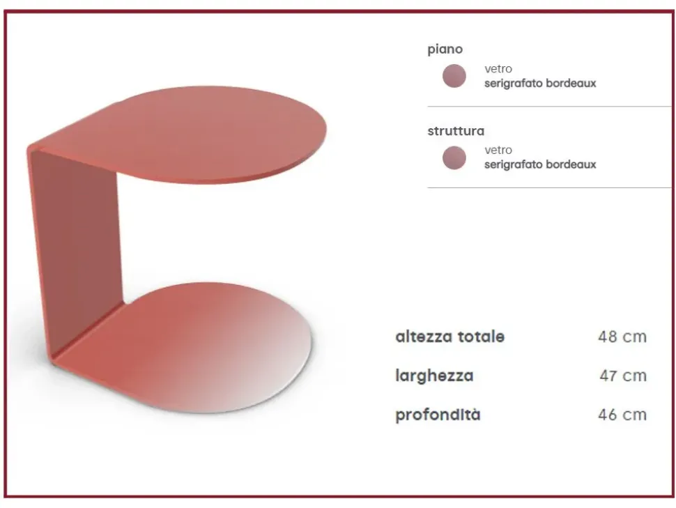 Tavolino in stile design modello Merian di Calligaris con sconti imperdibili affrettati