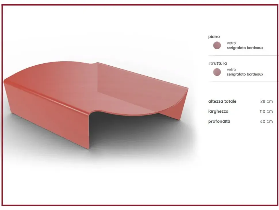 Tavolino in stile design modello Merian di Calligaris con sconti imperdibili affrettati