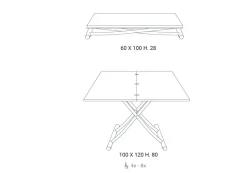 Tavolino in stile design modello Fast di Easyline a prezzi imbattibili
