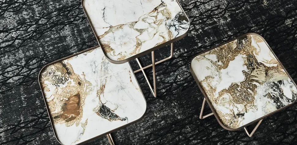 Tavolino in stile design modello Benny keramik di Cattelan italia con sconti imperdibili