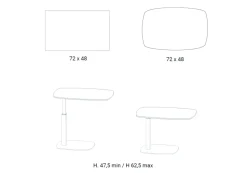 Tavolino in stile design modello Servus di Easyline a prezzi imbattibili