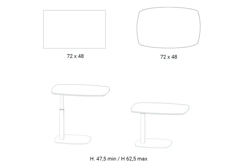 Tavolino in stile design modello Servus di Easyline a prezzi imbattibili