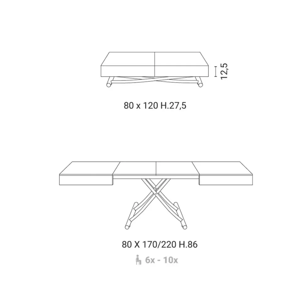 Tavolino in stile design modello New cover di Easyline con sconti imperdibili