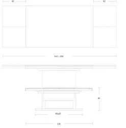 Tavolino in stile moderno modello Aria di Artigianale con sconti imperdibili