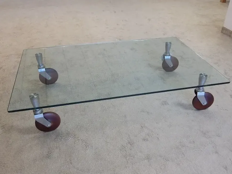 Tavolino in stile Moderno in vetro Artigianale Cristallo