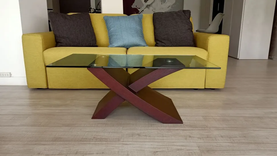 Tavolino In vetro della marca Maconi con forte sconto