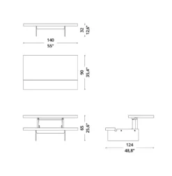 Tavolino Markus del marchio Ozzio a prezzi outlet - 45%