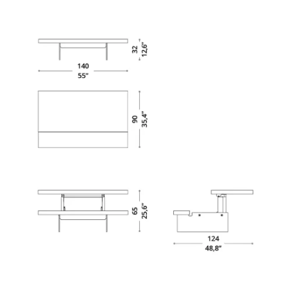 Tavolino Markus del marchio Ozzio a prezzi outlet - 45%