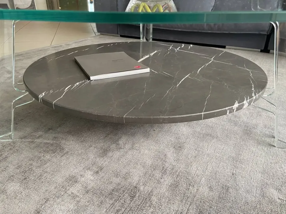 Tavolino modello Flute di Fiam a prezzo ribassato