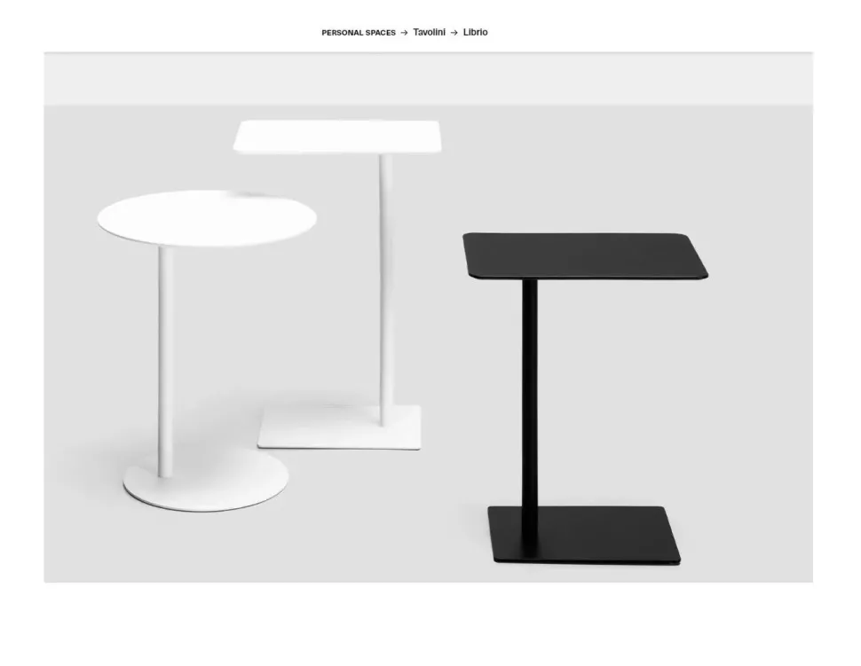 Tavolino modello Librio tavolini asimmetrici di Md house a prezzo ribassato