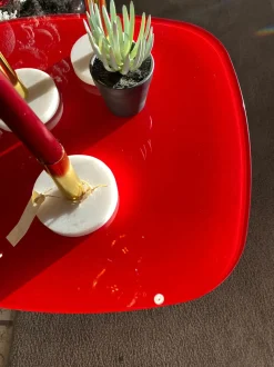 Tavolino moderno Coffee table crystal di Maconi a prezzo ribassato