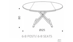 Tavolino moderno Globe di Ozzio a prezzo ribassato