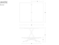 Tavolino moderno Universe di Altacom a prezzo scontato