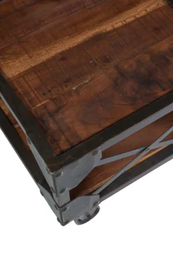 Tavolino Outlet etnico modello Tavolino basso industrial bristol con ruote  in OFFERTA OUTLET