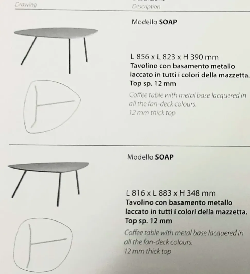 Tavolino Stone del marchio Maronese acf a prezzi outlet