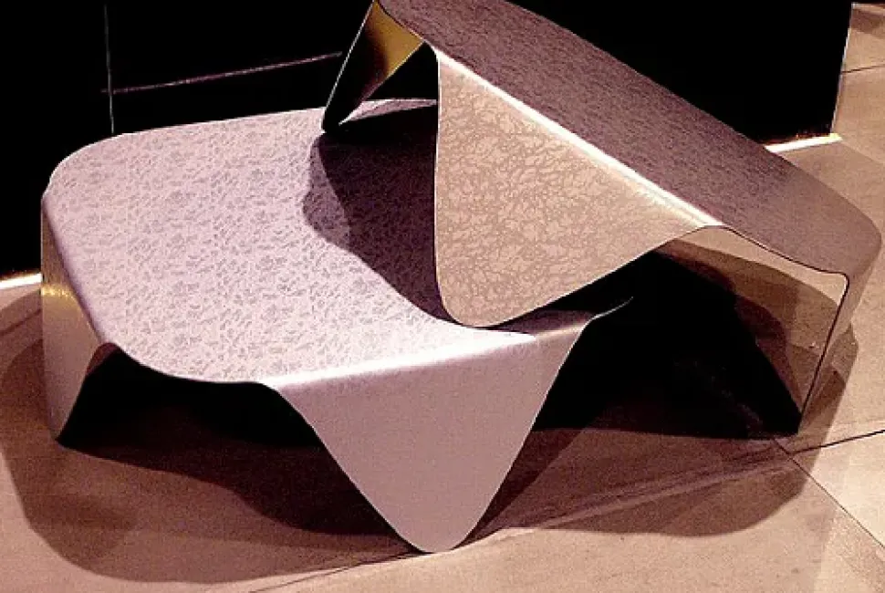 Tavolino Ycami Fold alluminio brown scontato del -35 %