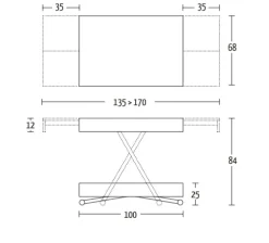 Tavolo allungabile Compact Altacom