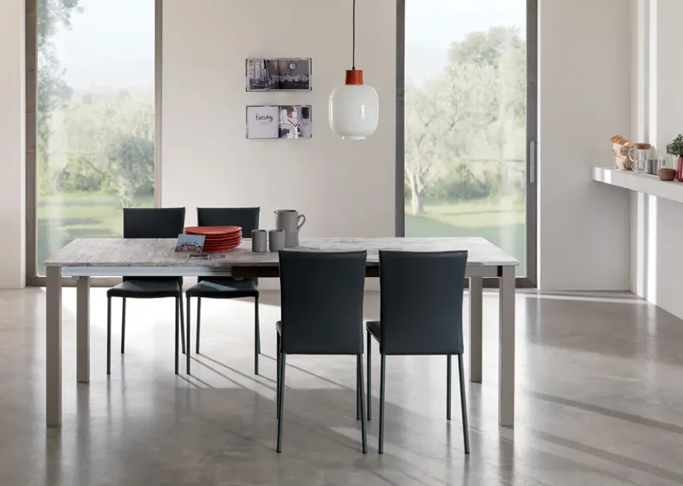 TAVOLO ALLUNGABILE FINITURA VINTAGE_mod. MIX QUADRO