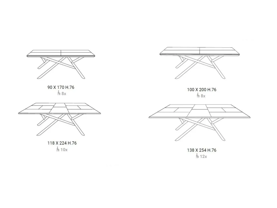 Tavolo allungabile Random Ozzio
