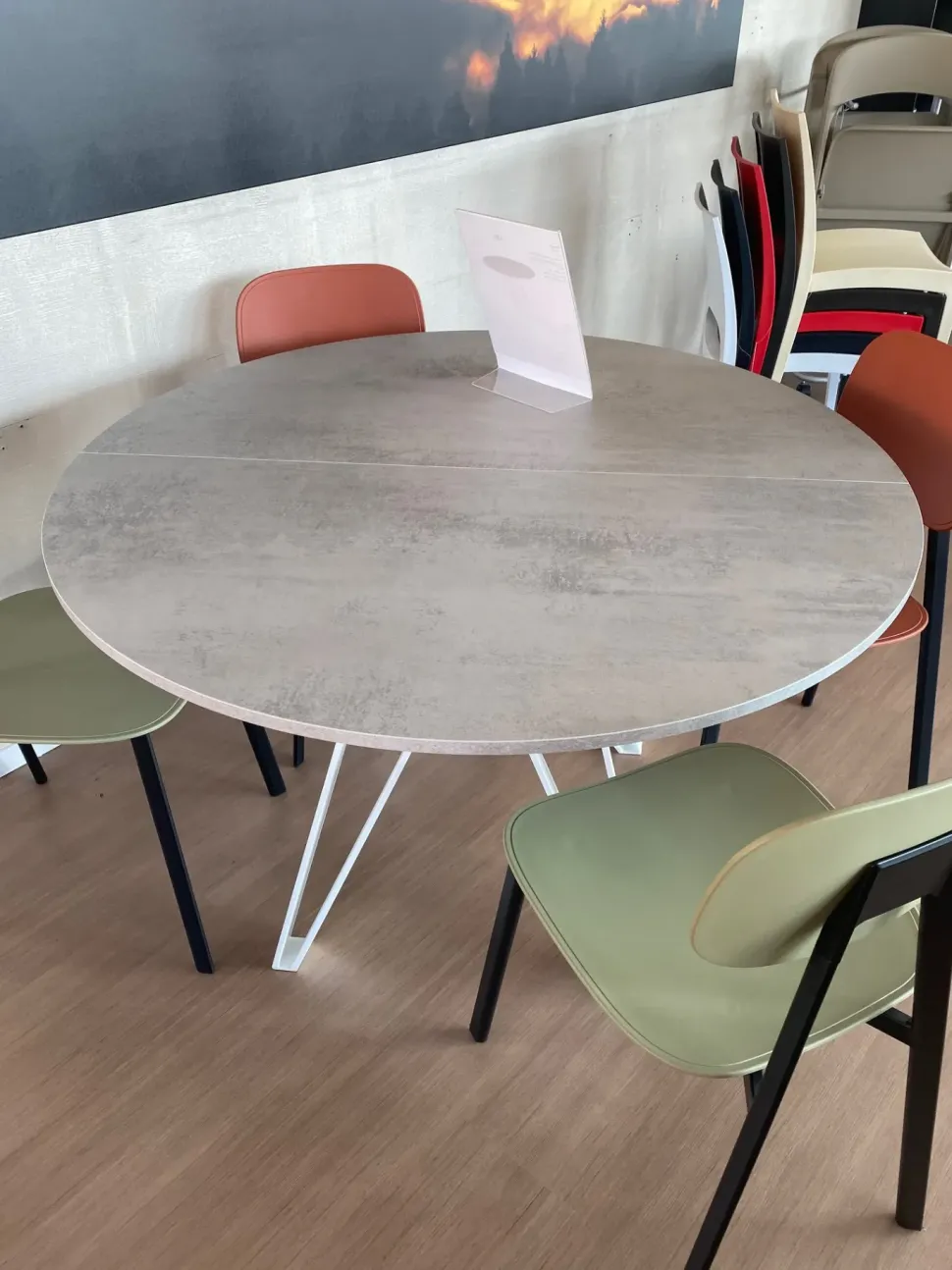 Tavolo Apple Zamagna in laminato Rotondo allungabile scontato 37%