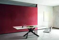 Tavolo Artistico Bontempi in vetro Fisso scontato 20%