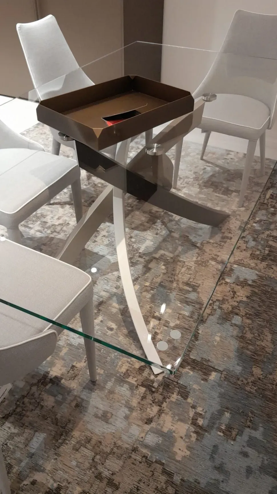 Tavolo Artistico fisso Bontempi in vetro Fisso scontato 38%