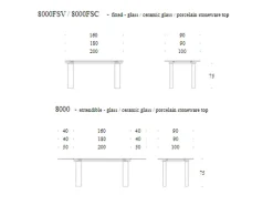 Tavolo Brooklyn Tonin casa in vetro Fisso scontato 33%