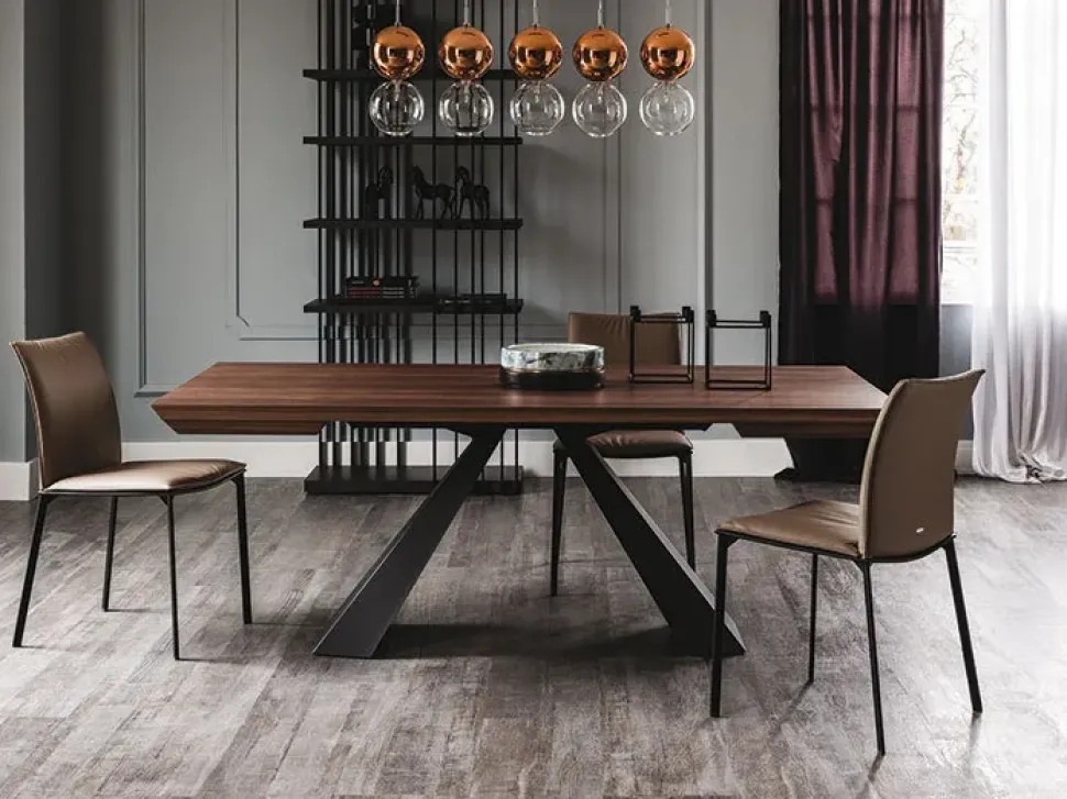 TAVOLO Cattelan Eliot wood SCONTATO a PREZZI OUTLET