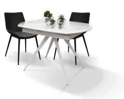 Tavolo ceramica quadrato, statuario allungabile. Md Work a prezzo scontato.