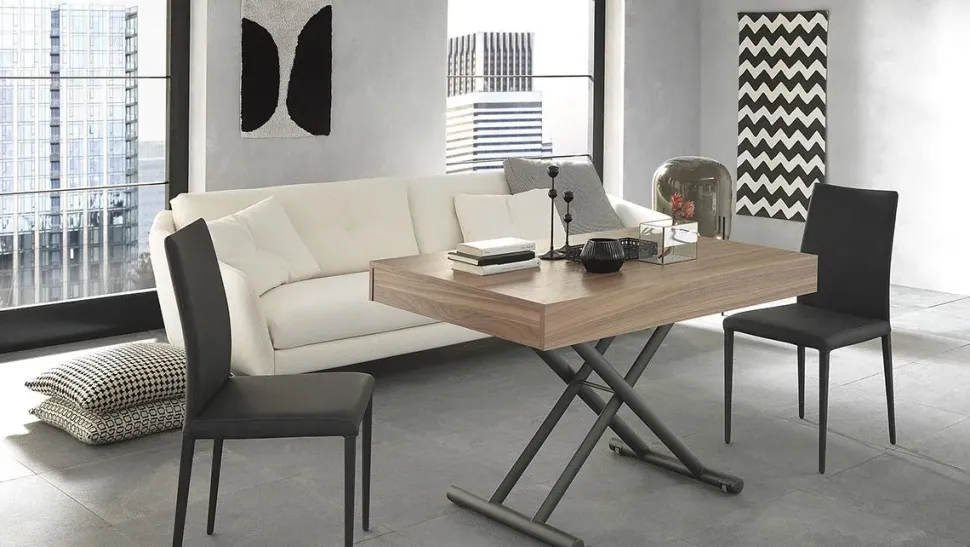 Tavolo con piano in legno sagomato di Altacom a PREZZO OUTLET