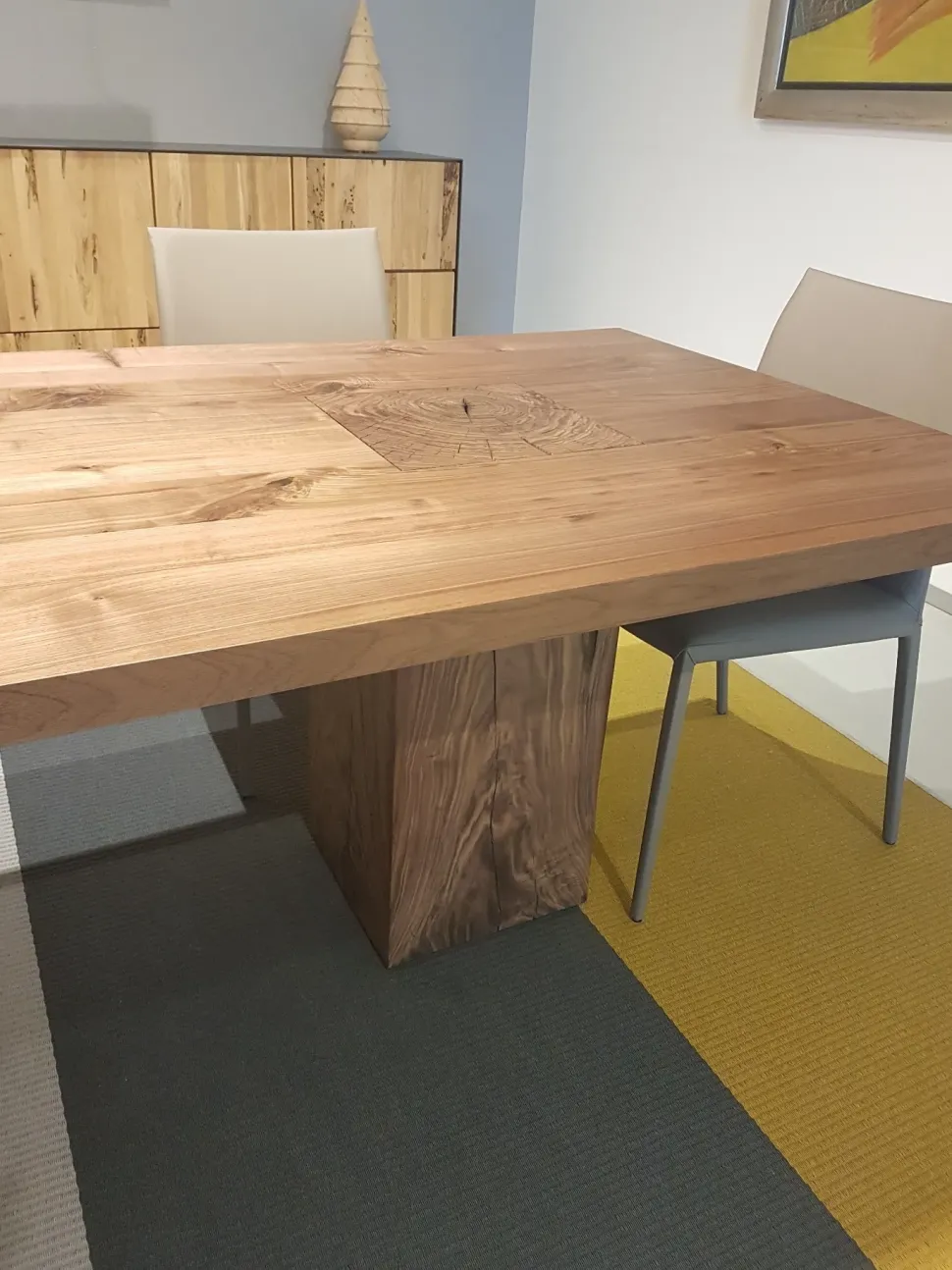 Tavolo con piano in legno rettangolare di Riva 1920 a PREZZO OUTLET