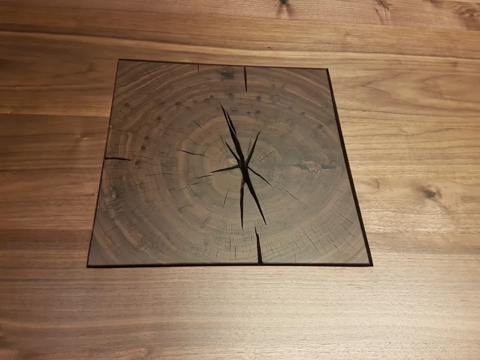 Tavolo con piano in legno rettangolare di Riva 1920 a PREZZO OUTLET