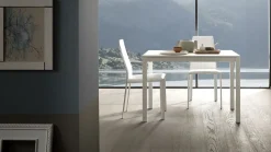 Tavolo con piano in marmo rettangolare di Altacom a PREZZO OUTLET