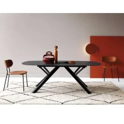 Tavolo con piano in marmo rettangolare di Artigianale a PREZZO OUTLET