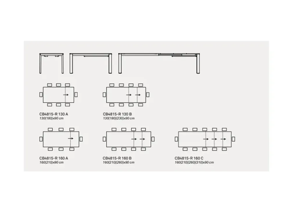 TAVOLO Connubia Dorian SCONTATO a PREZZI OUTLET affrettati