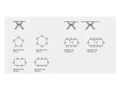 TAVOLO Connubia Mikado SCONTATO a PREZZI OUTLET