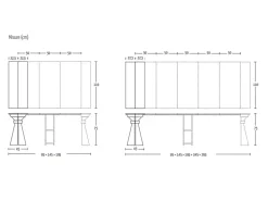 Tavolo consolle modello Genesi Altacom a prezzo Outlet