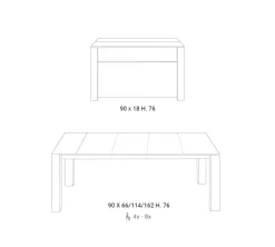 Tavolo consolle modello Slimmy Easyline a prezzo Outlet