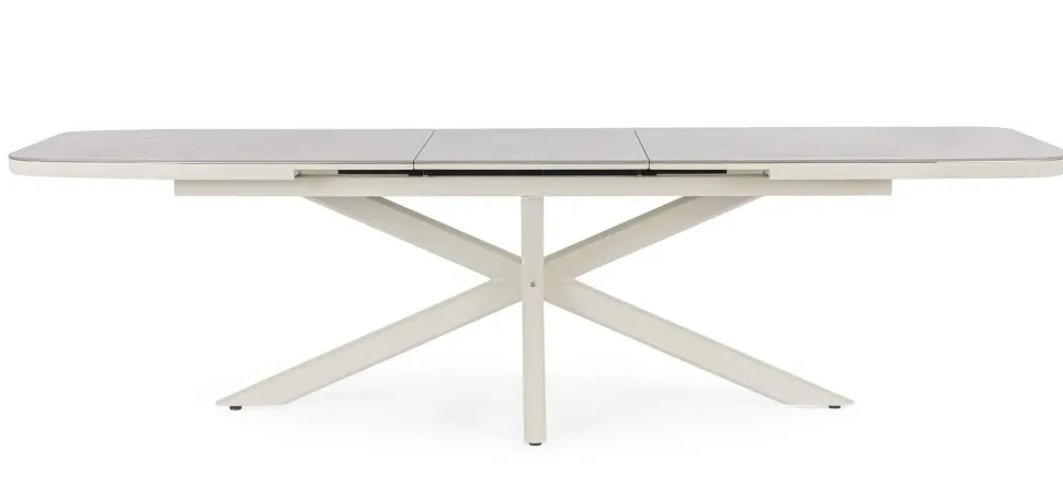 Tavolo da giardino Tavolo pascal allungabile 200/260 cm con 8 poltrone odeon rastin - bizzotto a marchio Bizzotto a prezzo ribassato