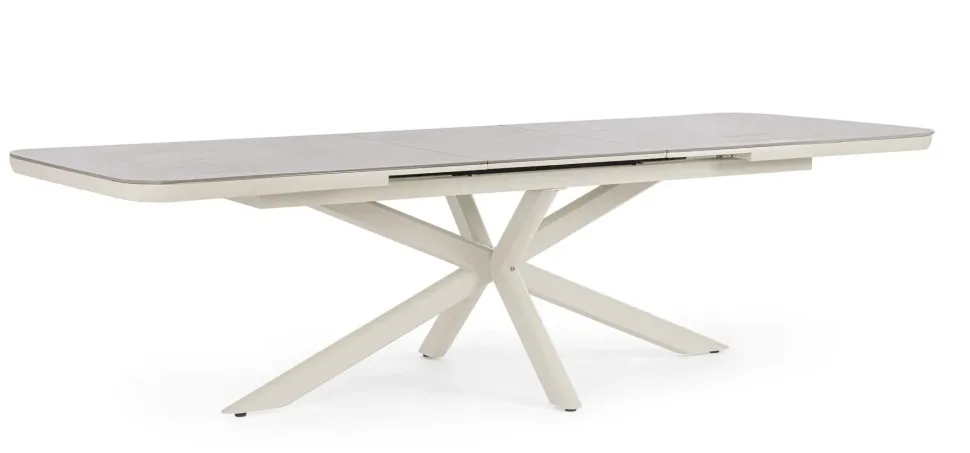 Tavolo da giardino Tavolo pascal allungabile 200/260 cm con 8 poltrone odeon rastin - bizzotto a marchio Bizzotto a prezzo ribassato