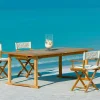 Tavolo da giardino Tavolo allungabile vero teak a marchio Md work a prezzo scontato