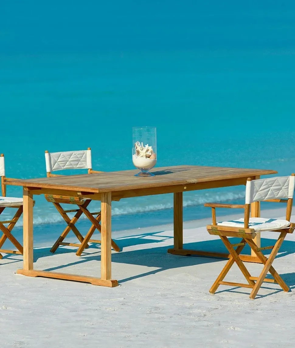 Tavolo da giardino Tavolo allungabile vero teak a marchio Md work a prezzo scontato