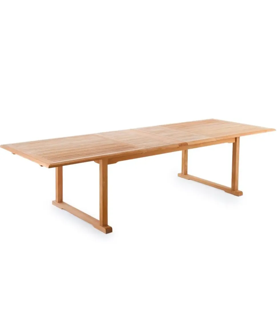 Tavolo da giardino Tavolo allungabile vero teak a marchio Md work a prezzo scontato