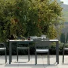 Tavolo da giardino Tavolo quatris grigio antico 160 x 80 cm con 4 poltoncine alice a marchio Vermobil a prezzo scontato