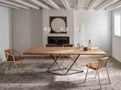 Tavolo Delta Bontempi in legno Fisso scontato 25%